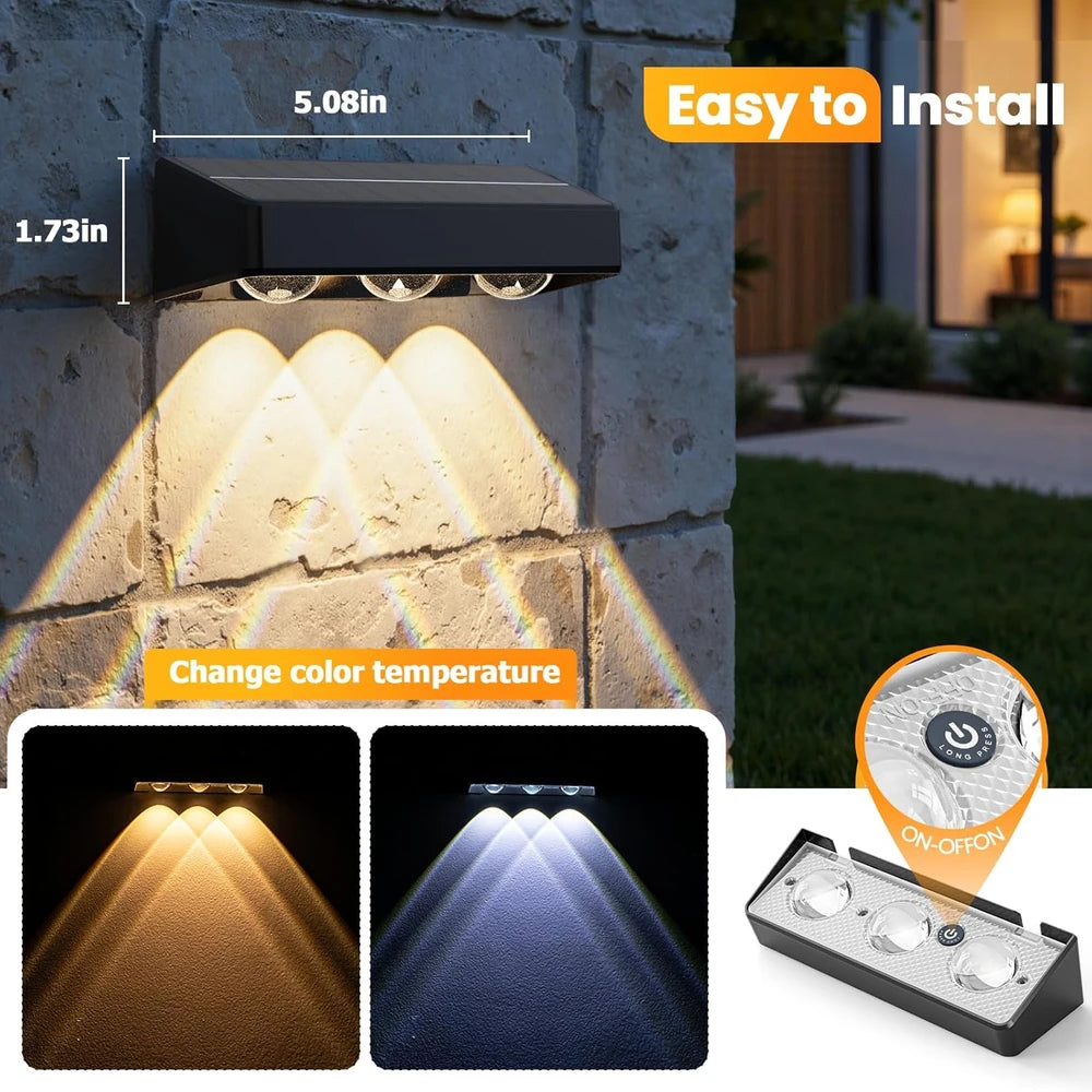 NIORSUN Solar Fence Lights