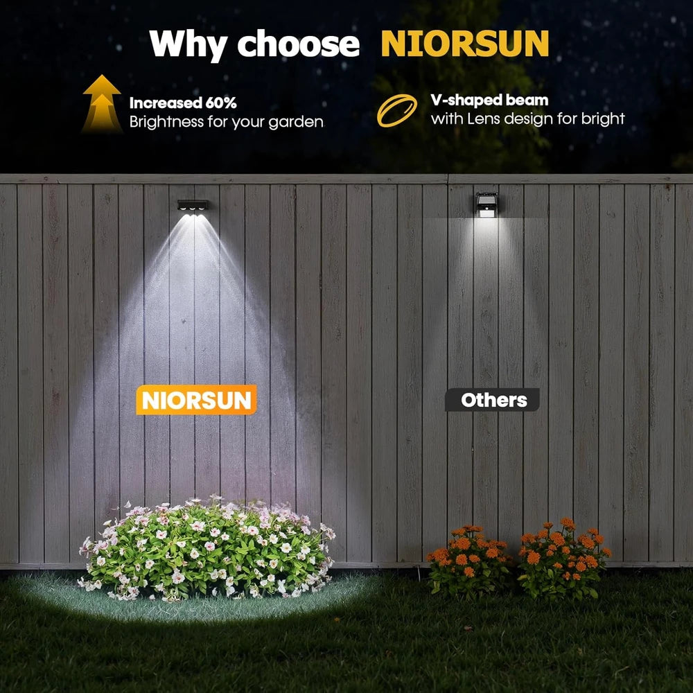 NIORSUN Solar Fence Lights