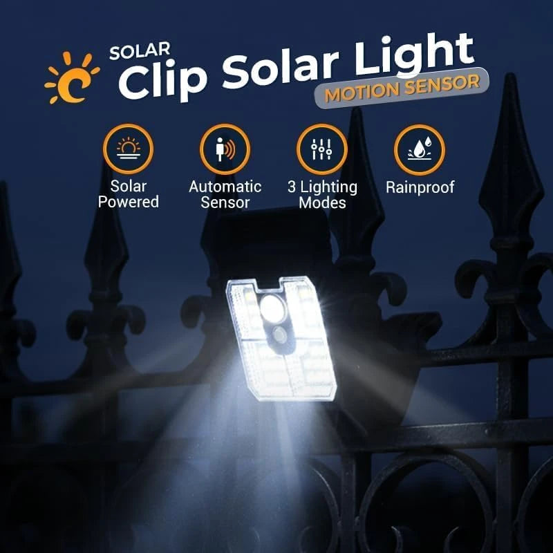 Solar Motion Sensor Clip Lights