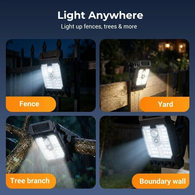 Solar Motion Sensor Clip Lights