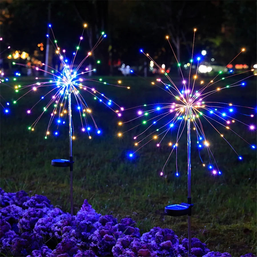 Solar Firework Garden Lamp