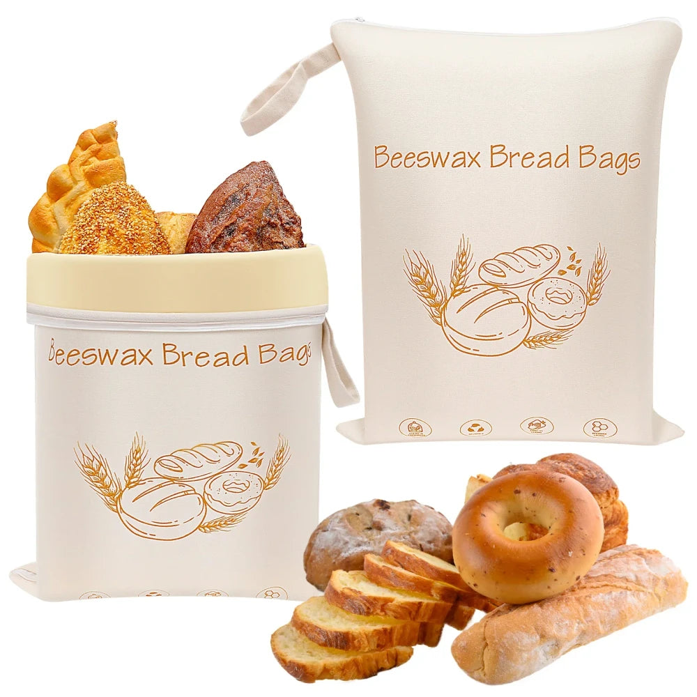 Reusable Beeswax Bread Bag
