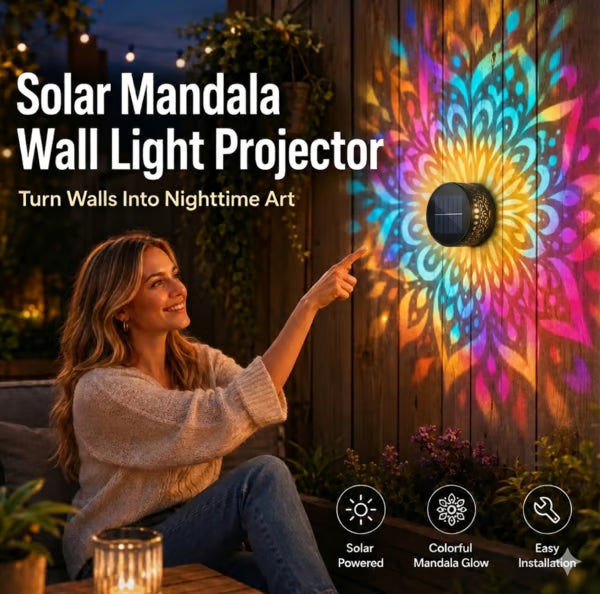 Solar Mandala Wall Lights