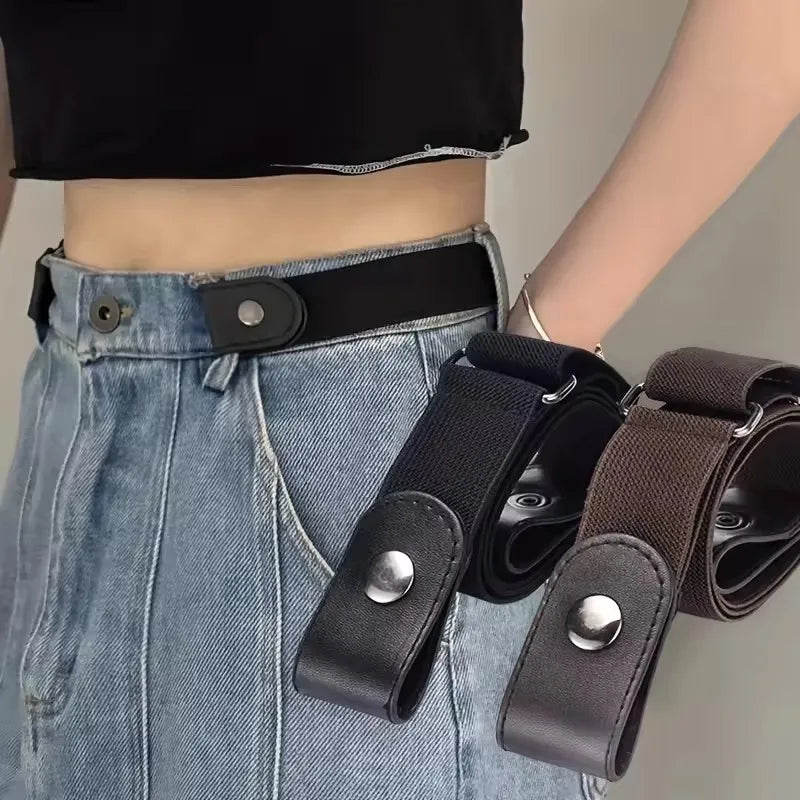 Buckle-Free Stretch Belt Set