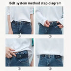 Buckle-Free Stretch Belt Set