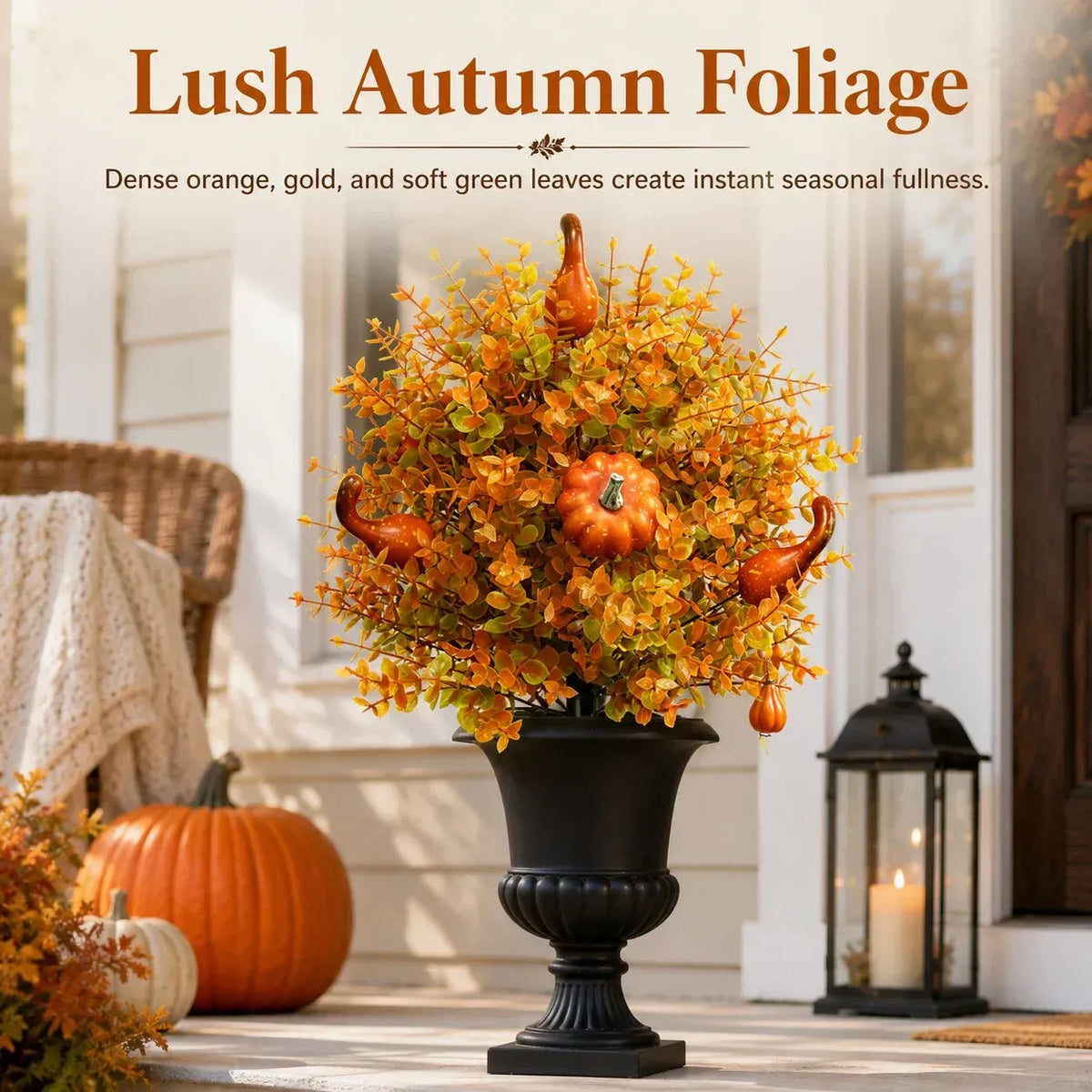 Just Arrived 🔥Artificial Autumn Halloween Pumpkin &amp; Tree Stump Decoration🍂🎃