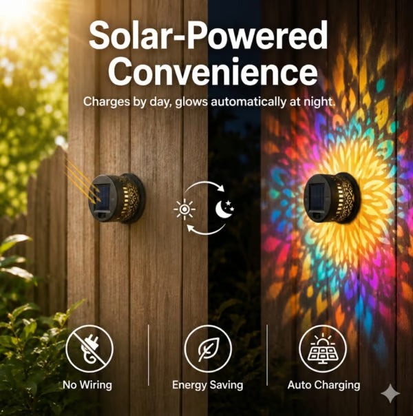 Solar Mandala Wall Lights