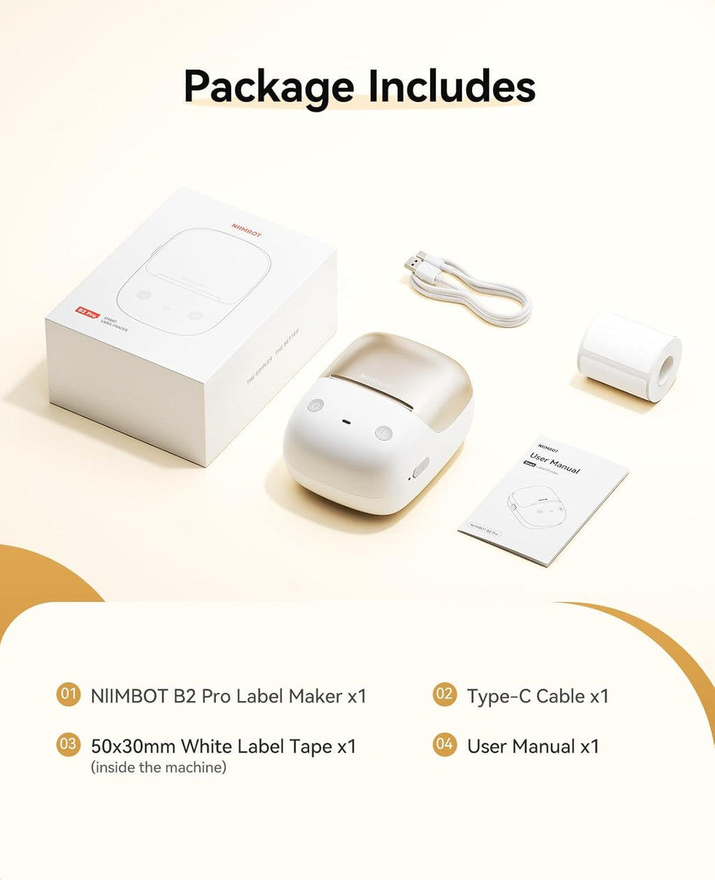 Gold Bluetooth Label Maker