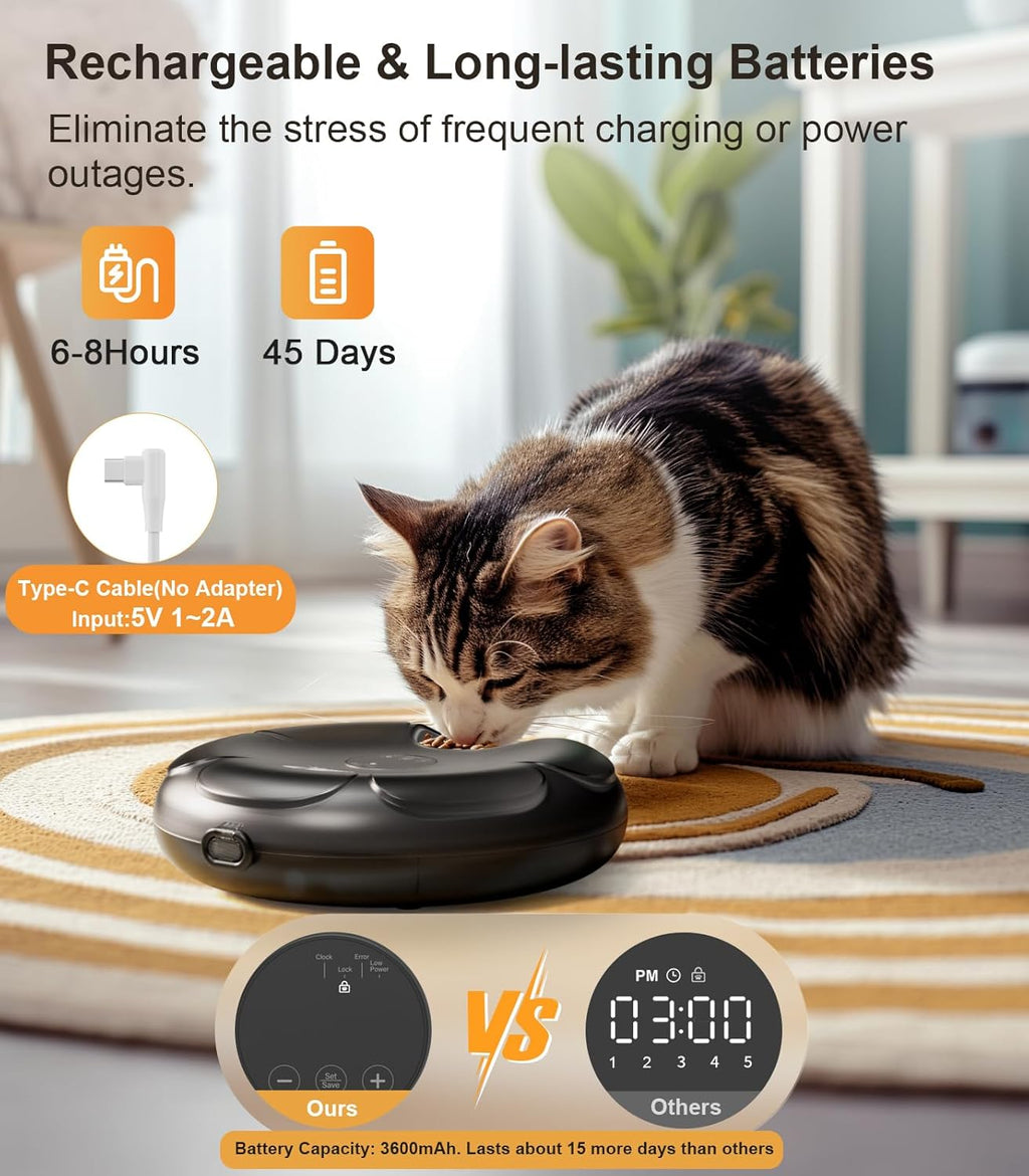 Cordless Cat Food Dispenser