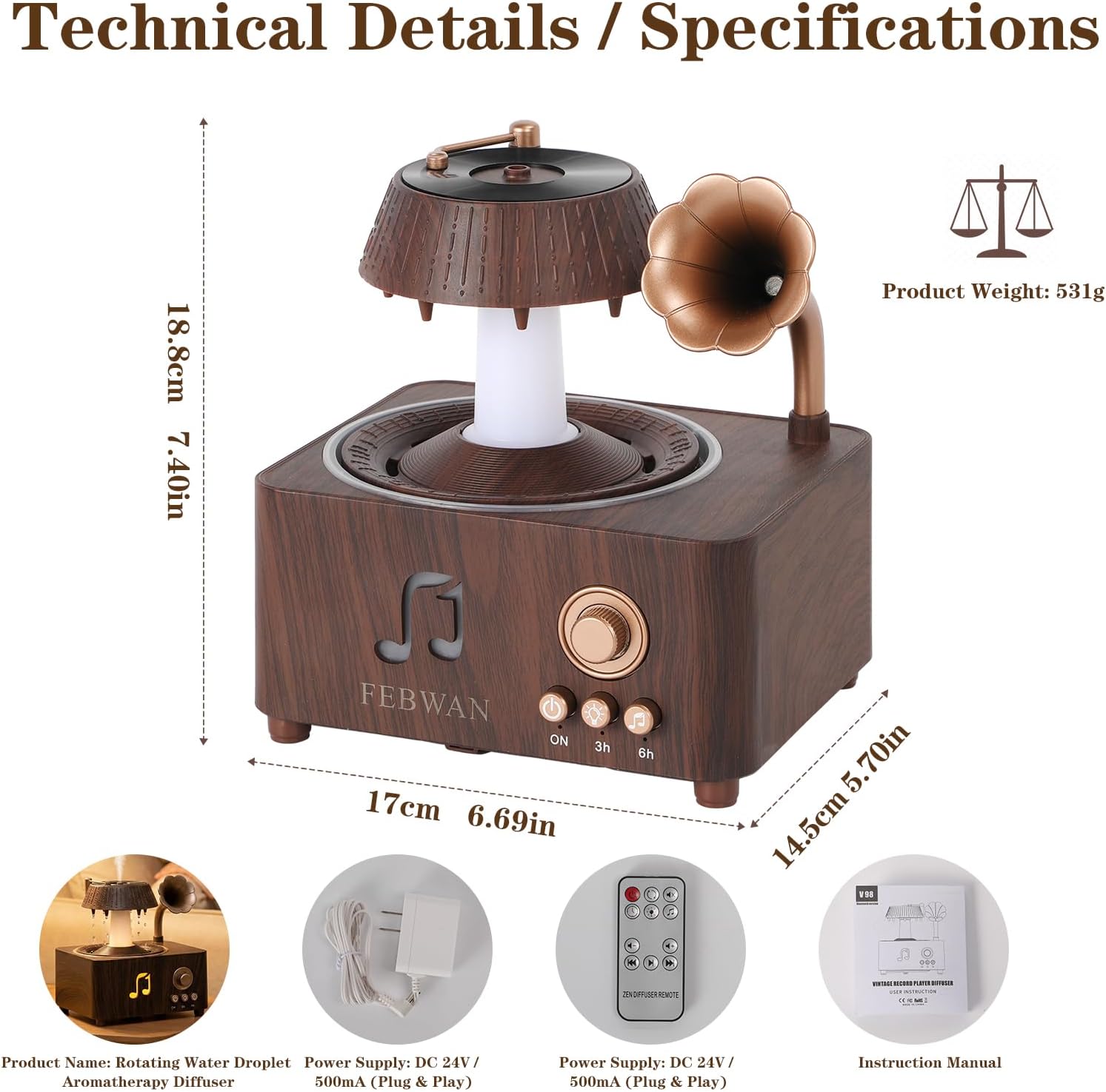 Relaxing Aroma Sound Diffuser