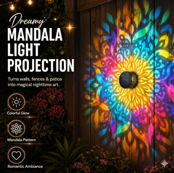Solar Mandala Wall Lights