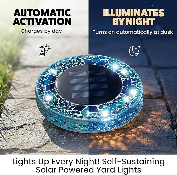 Mosaic Solar Path Lights