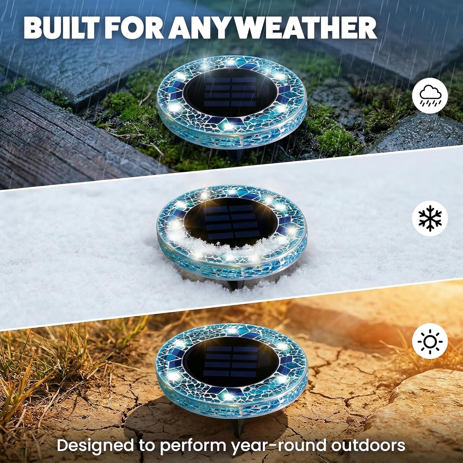 Mosaic Solar Path Lights