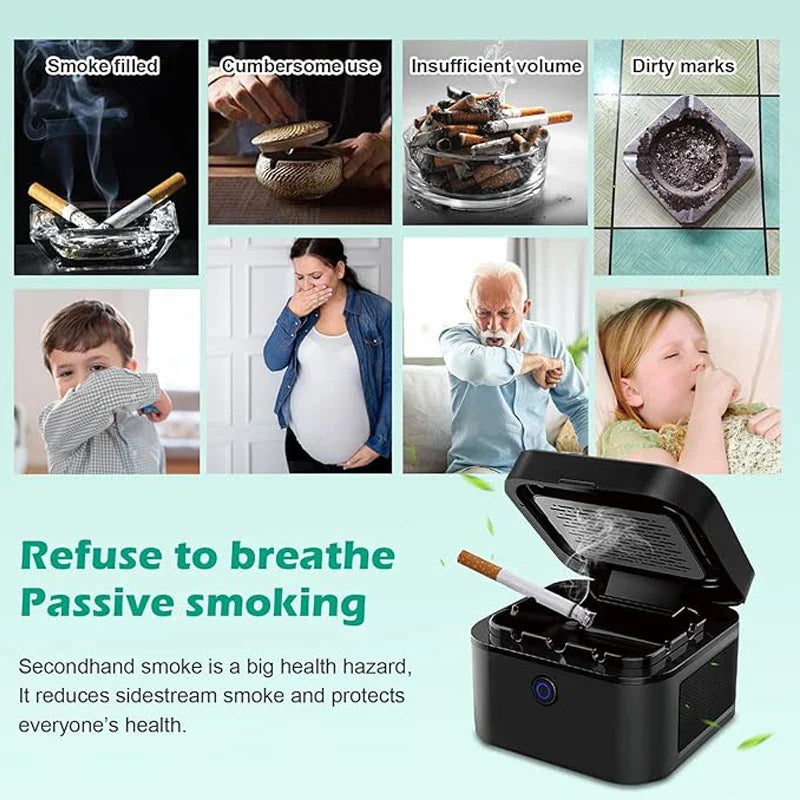 USB Chargeable Smokeless Ashtray
