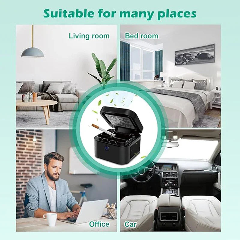USB Chargeable Smokeless Ashtray