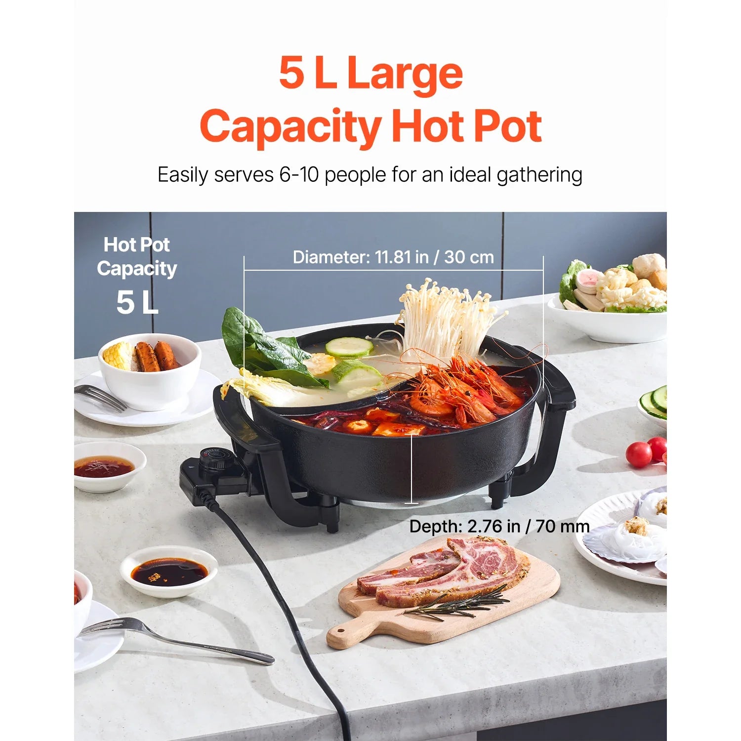 Double Delight Electric Hot Pot