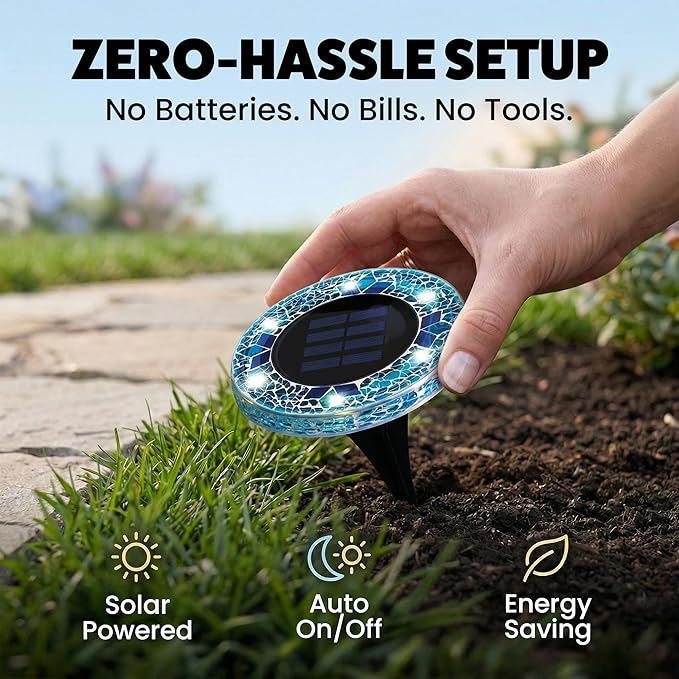 Mosaic Solar Path Lights