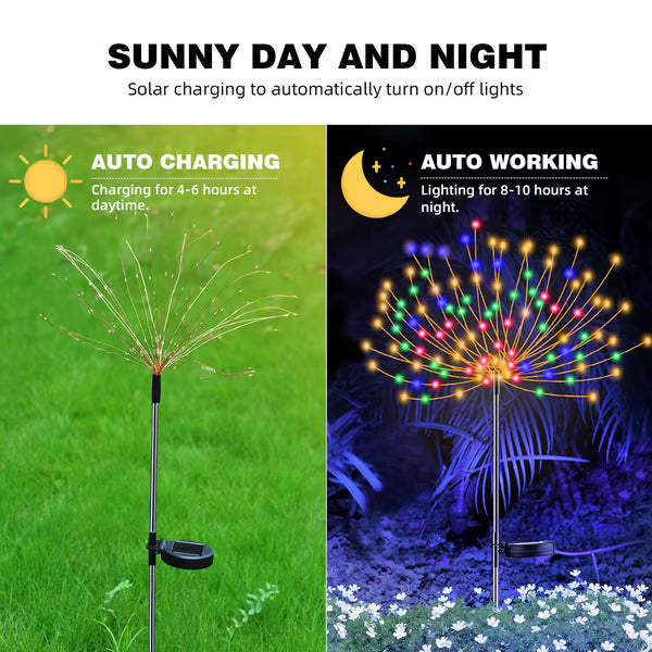 Solar Firework Garden Lamp
